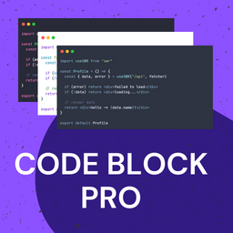 Code Block Pro – Beautiful Syntax Highlighting