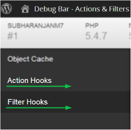 Debug Bar Actions and Filters Addon