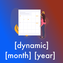 Dynamic Month & Year into Posts