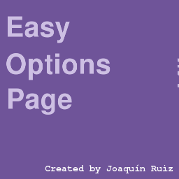 Easy Options Page