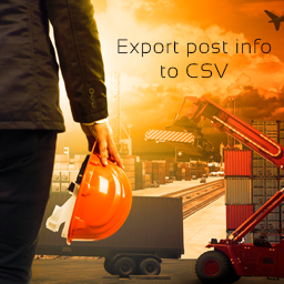 Export Post Info