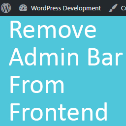 Hide WP Front Admin Bar