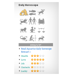 Horoscope widget