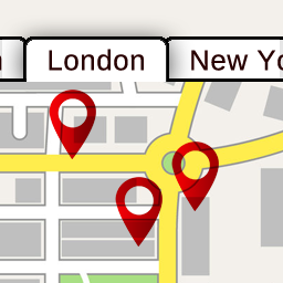 Locations and Areas – Leaflet Map with Region Tabs