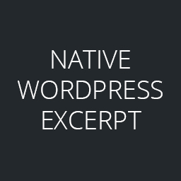 Native WP Excerpt