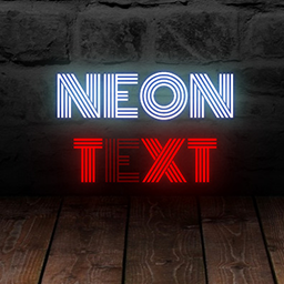 Neon text