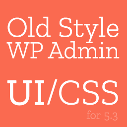 Old Style Admin UI