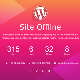 Site Offline Or Coming Soon Or Maintenance Mode