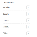 WP Categories Widget