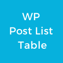 WP Post List Table