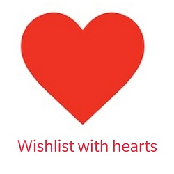 Wishlist with hearts